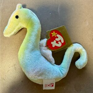 Ty Neon Seahorse Plush